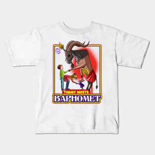 Timmy Meets Baphomet Witchcraft for beginners Kids T-Shirt